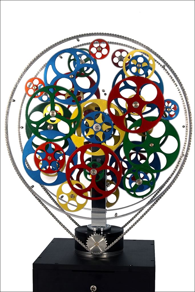 Kinetic Sculpture Artist Andrea Davide displays another kinetic artwork