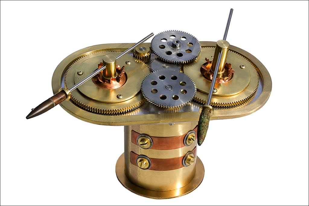 Kinetic Sculpture Artist Andrea Davide displays another kinetic artwork